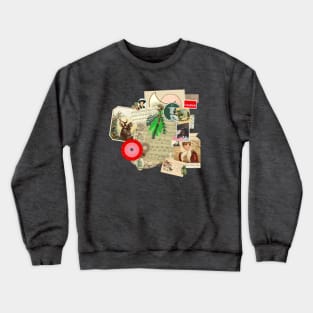 Victorian Christmas Collage Crewneck Sweatshirt